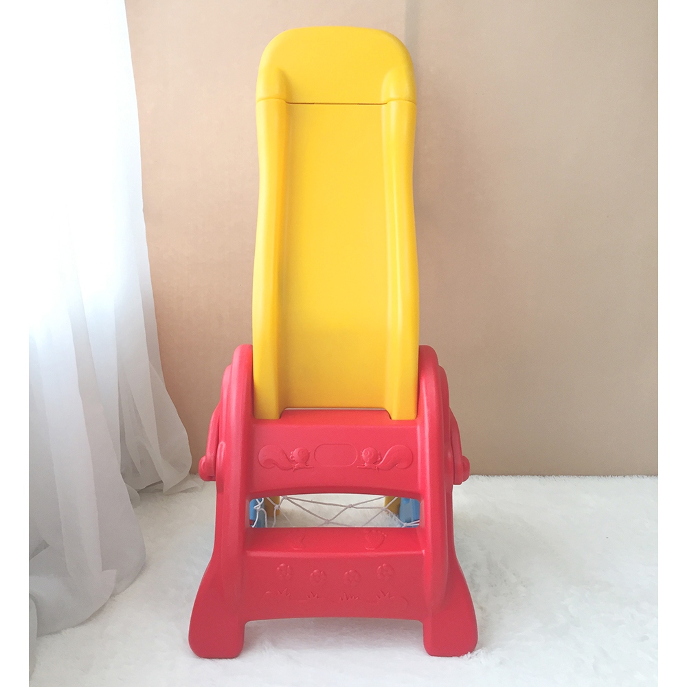 GL7832 三合一滑梯籃球框足球門組合