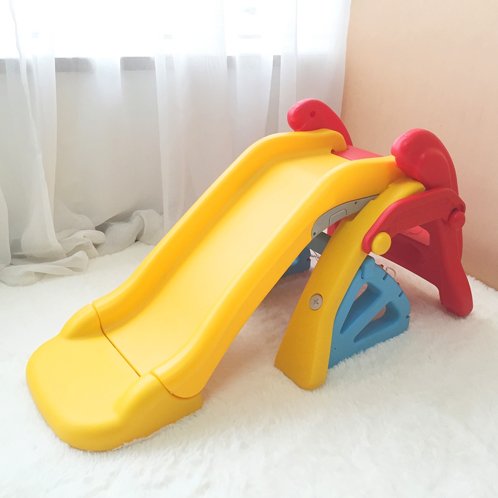 GL7832 三合一滑梯籃球框足球門組合