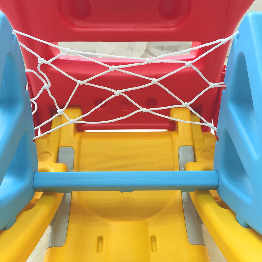 GL7832 三合一滑梯籃球框足球門組合